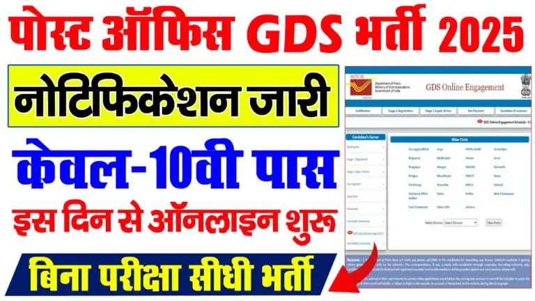 Indian Post Office GDS Vacancy